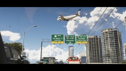Il cielo sopra Vice City è pieno di aerei.