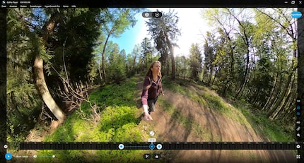 Il Gopro Player per computer non offre molte opzioni, a parte il reframing.