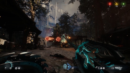 The Chainshot throws a chained ball at your opponents’ heads. Highly amusing.