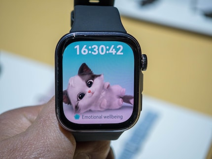 Cute little animals are up to mischief on the Watch Fit 4.