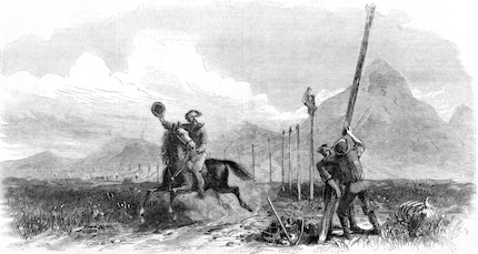 Before the telegraph, the Pony Express was the fastest connection across America. Letters took at least ten days