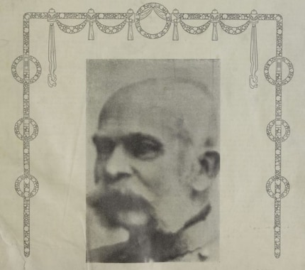 Telegraphed photo of Emperor Franz Joseph, printed in «Das interessante Blatt», January 1907.