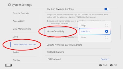 You can find this setting under the «Controller & Accessories» menu.