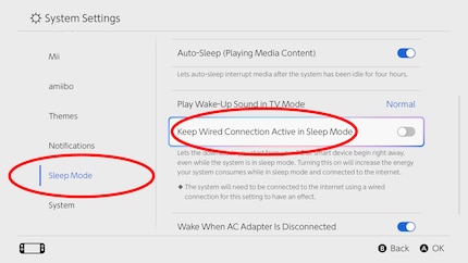 You can find this setting under the «Sleep mode» menu.