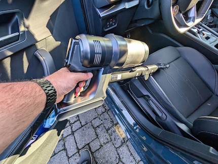 Ho notato la potenza extra mentre pulivo l'auto.