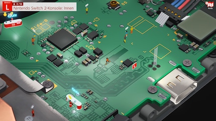 La grafica semplice in 4K è bella da vedere. Qui esploro la scheda di circuito all'interno della Switch 2.