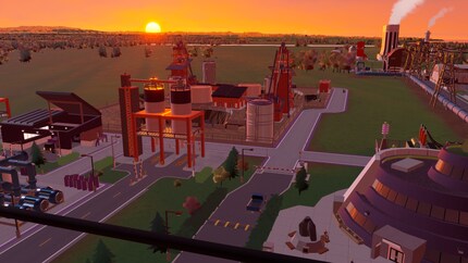 Idillio industriale al tramonto.