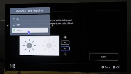 L'opzione HGiG si trova di solito nelle impostazioni del display, alla voce «Luminosità».