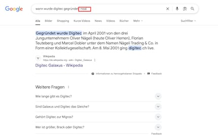  Ecco come appaiono i risultati della ricerca senza Gemini.