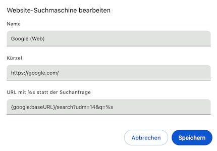 Questo visualizzerà automaticamente i risultati in Chrome senza Gemini.
