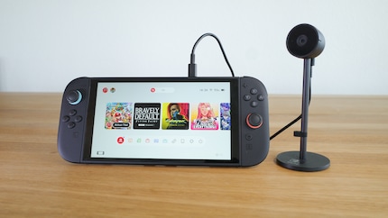 The official Switch 2 camera, connected to the second USB-C port of the Switch 2.