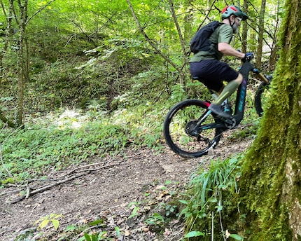 No matter how steep it gets: no problem thanks to eMTB+ and full power.