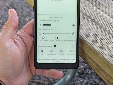 The image settings can be saved for each app.