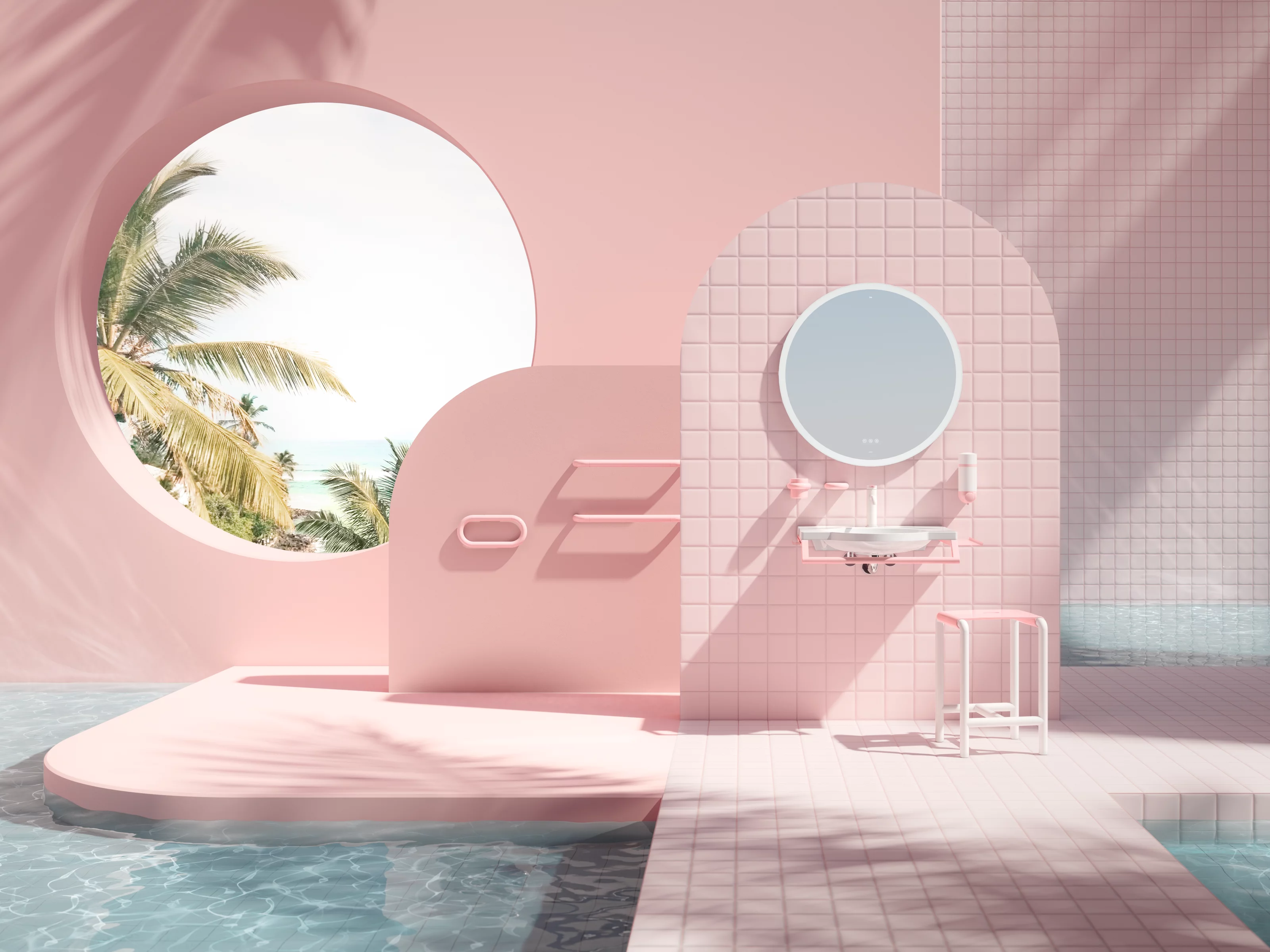 Think Pink: The new bathroom designs from Barbie and Hewi