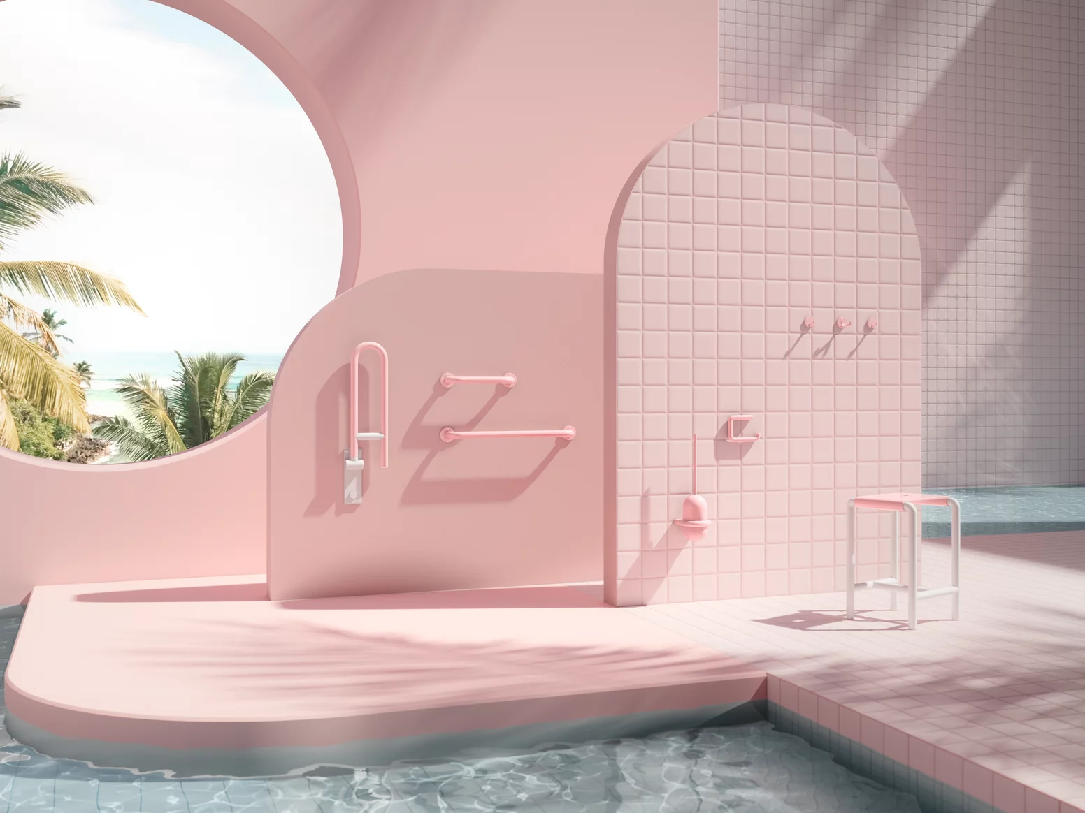The Barbie x Hewi collection aims to make the bathroom easy to use and inclusive - with a touch of pink.