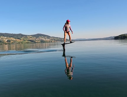 Puoi utilizzare l'orologio anche per il pump foiling. Anche se la misurazione non è accurata al 100%, fornisce un'indicazione dell'intensità dell'allenamento e dei progressi.