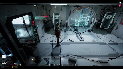 You can see the AI-generated text on these monitors.