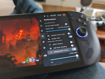 Non c'è l'HDR, ma il frame rate è più alto rispetto a quello di Steam Deck e VRR.
