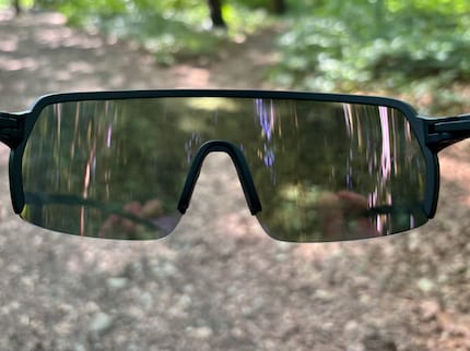 The glasses have no issues at all with changing light conditions.