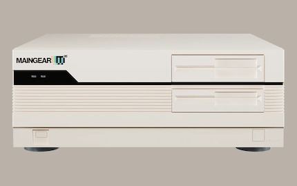 I drive dei floppy disk, i pulsanti fisici e gli indicatori LED danno un'atmosfera retrò.