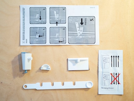 These four components will apparently make my windows tiltable.