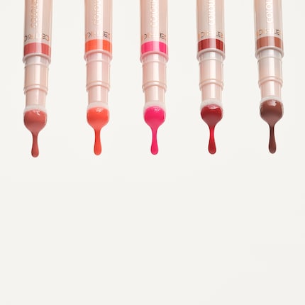 Da sinistra a destra: 10 Bae Watch, 20 Gloss Angeles, 30 Palm Punch, 40 Crimson Crush, 50 Drenched Drama.