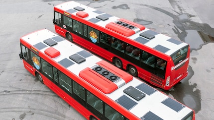Scania buses with modules from SonoSolar.
