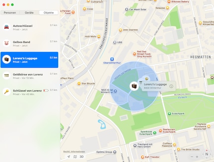 Posso tracciare la posizione di tutti gli AirTag sui dispositivi Apple collegati al mio account.