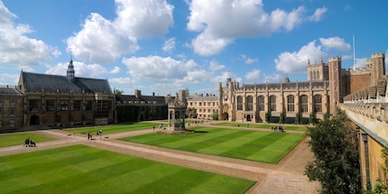 Il campus del Trinity College dell'Università di Cambridge.