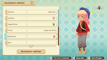 A lot of options are available to me when creating my character. However, I can also change the appearance later on.