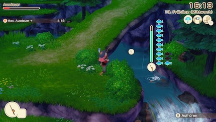 A fishing mini-game is a must. I have limited time to press one of four directional buttons to tick off a fish on the bar on the right «» .