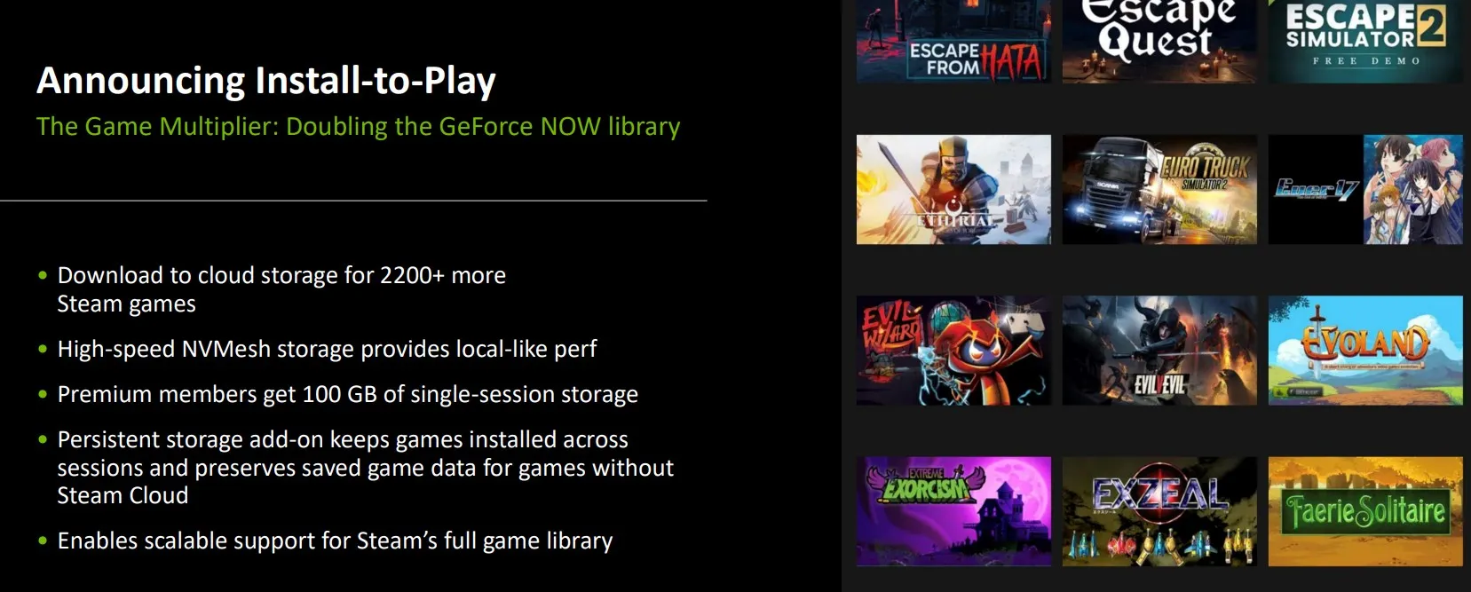Oltre 2200 giochi sono disponibili su Steam al lancio di «Install to Play».