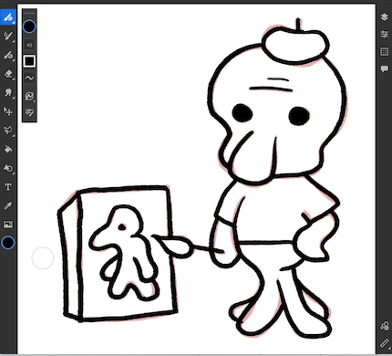 Tracing a sketch comes out great, as the sweeping lines and precise pressure levels prove.