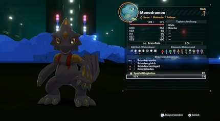 You figure out the strengths and weaknesses of Digimon by analysing them.