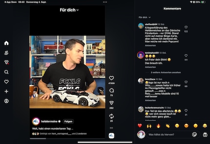 Vedo la colonna dei commenti proprio accanto ai video.