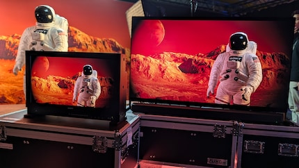 A sinistra, il monitor professionale di riferimento da 40 000-50 000 franchi, il punto di riferimento per la correzione del colore a Hollywood. A destra il Bravia 9 di Sony, che imita incredibilmente bene questa immagine – per molti meno soldi e con una diagonale XXL.