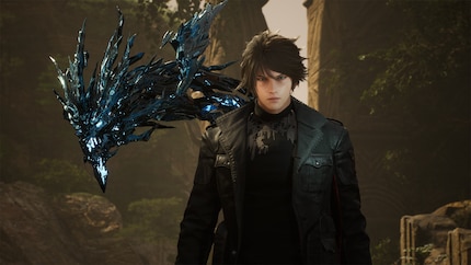 Il protagonista del gioco e il suo compagno di avventure, un drago interdimensionale.