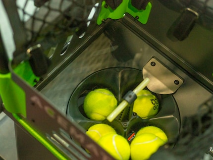 L'Acemate può contenere fino a 80 palline. 