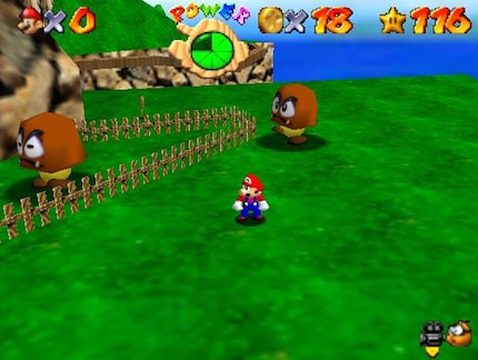 Nel 1996 Mario diventa tridimensionale.