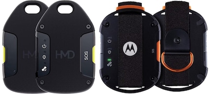 La parentela è evidente: HMD OffGrid e Motorola Defy Satellite Link a confronto.