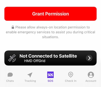 È consigliabile configurare il servizio SOS anche nell'app. Lì posso inserire maggiori dettagli sulla situazione di emergenza e dare così informazioni aggiuntive alla centrale operativa.