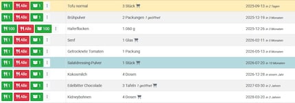My inventory list with Windows 95 charm in Home Assistant.