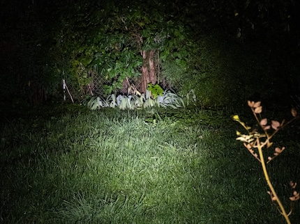 In piena notte a 400 lumen.