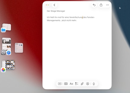 Lo Stage Manager mi confonde ancora di più del normale sistema di finestre.