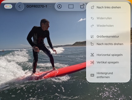 L'app Anteprima non ha le stesse funzioni che ha sul Mac.