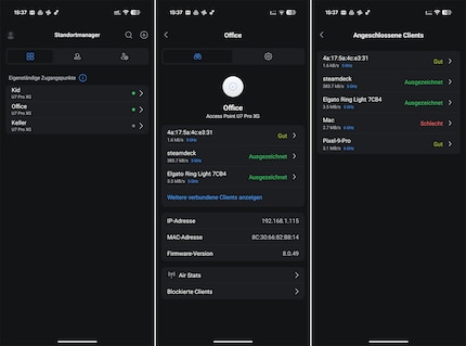 Senza una rete Unifi, posso controllare i punti di accesso Ubiquiti solo dal mio smartphone.