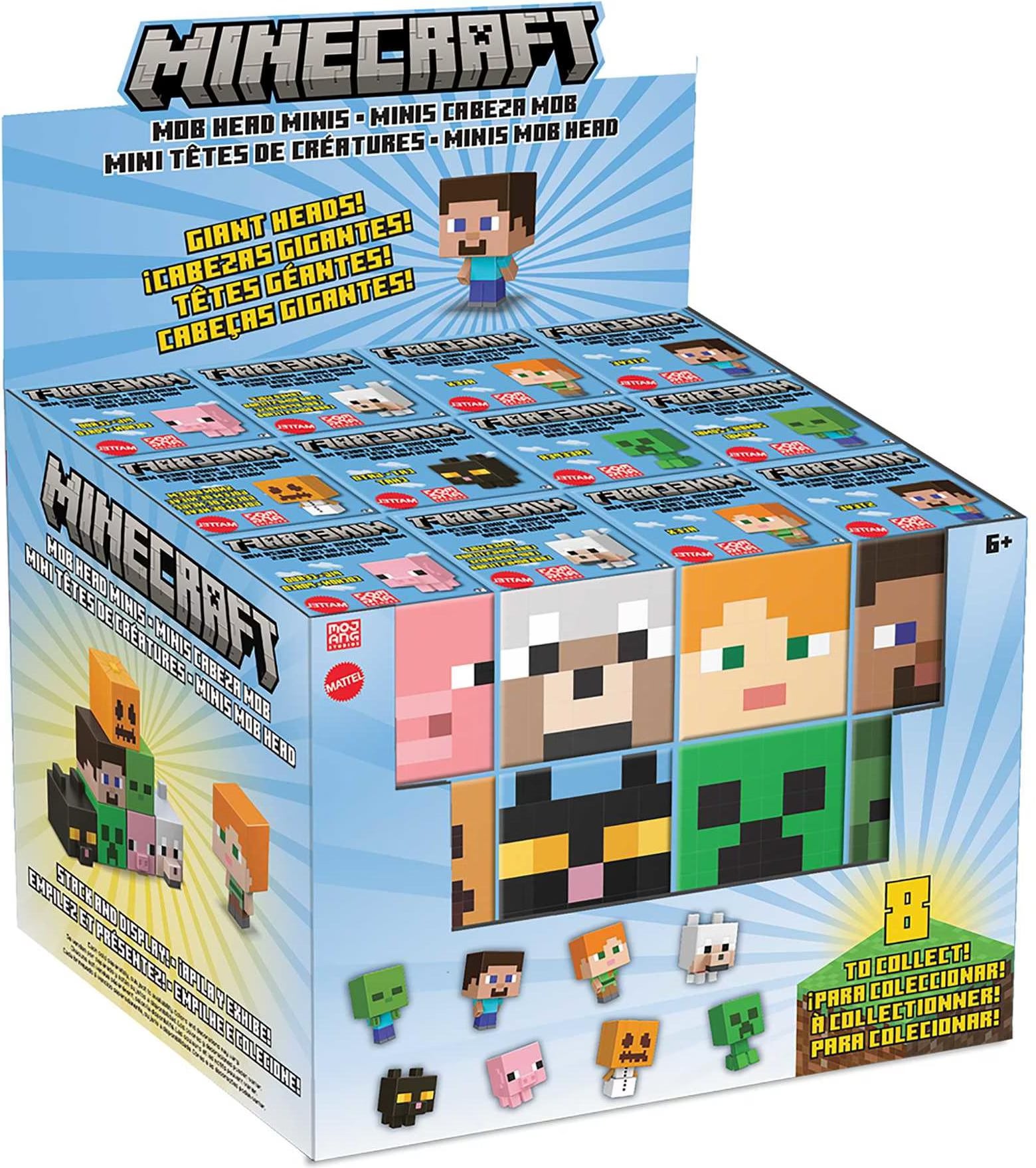 MINECRAFT EARTH - MINI FIGURE 2 PACK MAIALE + EVOCATORE CON SCAN GAME BOOST