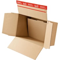 Colompac Flash bottom cardboard, versch. Sizes up to A3, double bottom, self-adhesive seal, brown, 10 pcs. (44.5 x 31.5 cm)
