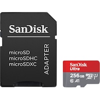 SanDisk Ultra microSDXC /s+SD Adapter (microSDXC, 256 GB, U1, UHS-I)
