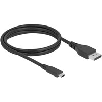 Delock Bidirectional USB Type-C™ to DisplayPort Cable (DP Alt Mode) 8K 60 Hz 1 m DP 8K Certified (1 m, DisplayPort)